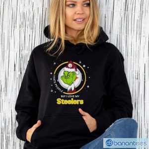 Official I Hate People But I Love My Pittsburgh Steelers Grinch Shirt - Unisex Hoodie