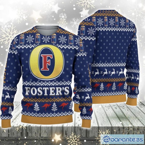 3D Fosters Beer Ugly Sweater Christmas Christmas Gift For Men And Women Party Holiday Product Photo 1