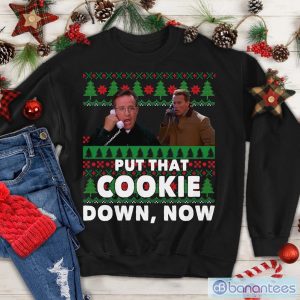 Put That Cookie Down Now Movie Quotes T-shirt, Ted Maltin Christmas Product Photo 1