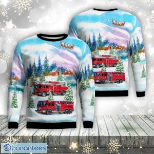 Fayetteville, Arkansas, Fayetteville Fire Department Aop Ugly Sweater Family Gift Product Photo 1