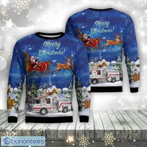 Foxborough, Massachusetts, Foxborough Fire Department Aop Ugly Sweater Family Gift Product Photo 1