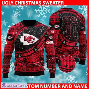 Baby Yoda Kansas City Chiefs Full Print Christmas Ugly Sweater - Banantees