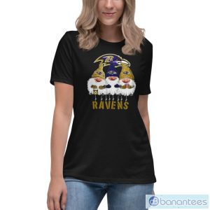 Gnomies Baltimore Ravens Christmas Shirt - Women's Relaxed Short Sleeve Jersey Tee