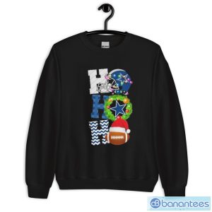 Ho Ho Ho Dallas Cowboys Football Christmas T-Shirt - Unisex Crewneck Sweatshirt