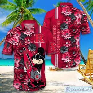 Rutgers Scarlet Knights Hawaiian Shirt Mickey Love Surfing Trending Summer Gift Product Photo 1