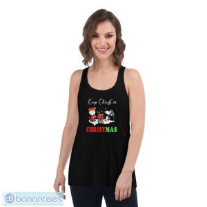 7Je0EICf charlie brown snoopy keep christ in christmas 2022 sweater 3 300x300 image Charlie Brown Snoopy Keep Christ In Christmas 2022 Sweater - Women's Flowy Racerback Tank