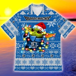 Dallas Mavericks Baby Yoda Star Wars Sports Football American Ugly Christmas Hawaiian Shirt - 241023-165329