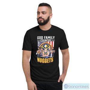 God Family Country Denver Nuggets Signatures Shirt - Short Sleeve T-Shirt