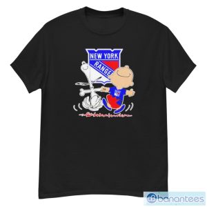 New York Rangers Snoopy And Charlie Brown Dancing Shirt - G500 Men’s Classic T-Shirt