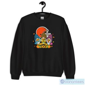Happy Fall Y’all The Gnomes Cleveland Browns Logo Shirt - Unisex Crewneck Sweatshirt