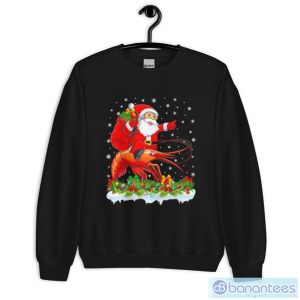 9LwxlRhP lighting xmas santa claus riding prawn fish christmas shirt 2 300x300 image Lighting Xmas Santa Claus Riding Prawn Fish Christmas Shirt - Unisex Crewneck Sweatshirt