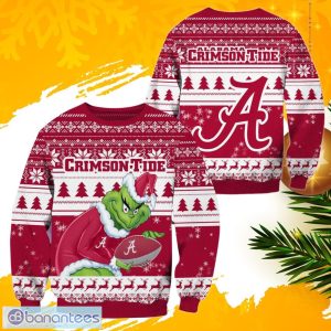 NCAA Alabama Crimson Tide Grinch Christmas Ugly Sweater Product Photo 1