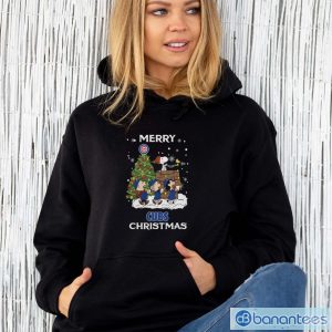 Chicago Cubs Snoopy Family Christmas Shirt - Unisex Hoodie