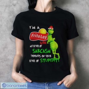 Premium grinch I’m a Frito Lay girl my level of sarcasm Christmas shirt - Ladies T-Shirt