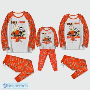 Cleveland Browns Once A Brown - Always A Brown Christmas Pyjamas Set Long Sleeve Gift Family - Cleveland Browns Once A Brown - Always A Brown Christmas Pyjamas Set Long Sleeve Gift Family Photo 2