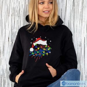 Santa Hat Texas Los Angeles Dodgers Christmas Shirt - Unisex Hoodie