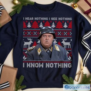 I Hear Nothing I See Nothing I Know Nothing Christmas Shirt Product Photo 1