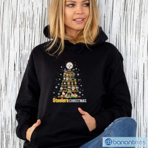 Pittsburgh Steelers Christmas Steelers Tree Shirt - Unisex Hoodie
