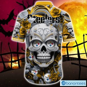 Pittsburgh Steelers 3D Hoodie Halloween pumpkin skull print Gift For Mens -  Banantees