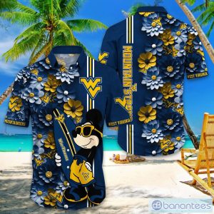 West Virginia Mountaineers Hawaiian Shirt Mickey Love Surfing Trending Summer Gift Product Photo 1