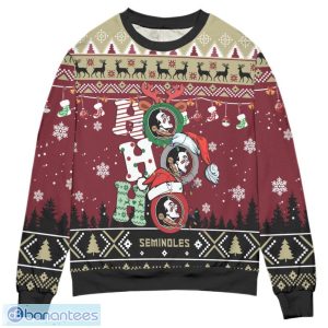 Florida State Seminoles Ho Ho Ho 3D Ugly Christmas Sweater Christmas Gift Product Photo 1