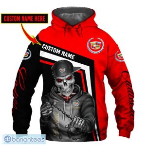 Cadillac Skull Designer 3D Hoodie Zip Hoodie T Shirt All OVer