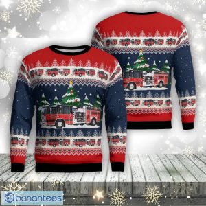 Gaston, South Carolina, Sandy Run- Calhoun County Fire District Aop Ugly Sweater Family Gift Product Photo 1