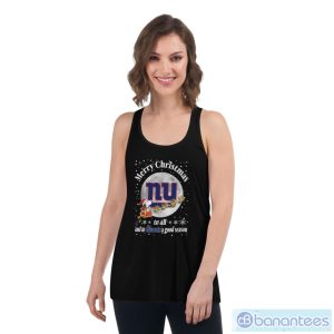 New York Giants Merry Christmas To All And To Giants A Good Season Nfl Football Sports T Shirt - Women's Flowy Racerback Tank