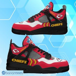 Kansas City Chiefs NFL Air Jordan 4 Shoes Custom Name Product Photo 2