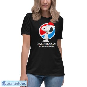 Santa Snoopy Pepsico I’ll be there for you Christmas shirt - Women's Relaxed Short Sleeve Jersey Tee