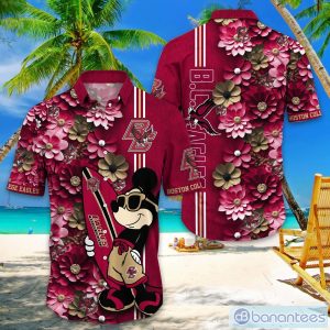 Boston College Eagles Hawaiian Shirt Mickey Love Surfing Trending Summer Gift Product Photo 1