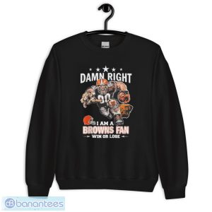 KboQwzs7 damn right i am a cleveland browns fan win or lose shirt 2 300x300 image Damn Right I Am A Cleveland Browns Fan Win Or Lose Shirt - Unisex Crewneck Sweatshirt