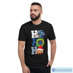 Ho Ho Ho Dallas Cowboys Football Christmas T-Shirt - Short Sleeve T-Shirt