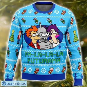 Fa-La-La-La Futurama 3D Ugly Christmas Sweater Christmas Gift Ideas Party Gift Product Photo 1