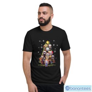 Horror Characters Christmas T-Shirt - Short Sleeve T-Shirt
