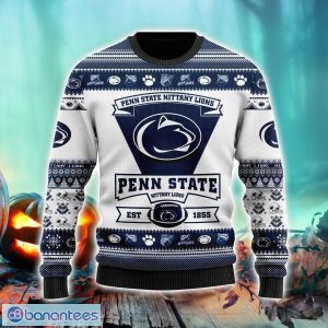 Penn State Nittany Lions Football Team Logo Personalized Ugly Christmas Sweater Unisex Christmas Gift Product Photo 1