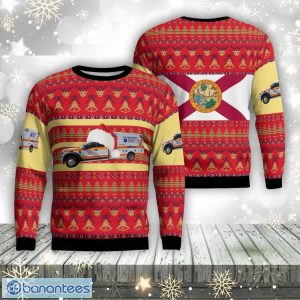 Florida, Volusia County Ems Christmas Ugly Sweater 3d Xmas Gifty Gift Product Photo 1