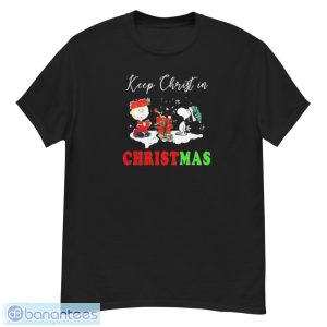 Charlie Brown Snoopy Keep Christ In Christmas 2022 Sweater - G500 Men’s Classic T-Shirt