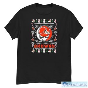 Grateful Dead Cleveland Browns Christmas Ugly Shirt - G500 Men’s Classic T-Shirt