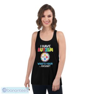 NGcvclMw design pittsburgh steelers i have autism awareness whats your excuse shirt 3 300x300 image Design Pittsburgh Steelers I Have Autism Awareness What’s Your Excuse Shirt - Women's Flowy Racerback Tank