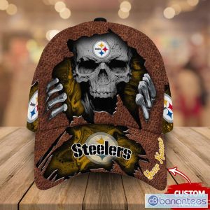 Pittsburgh Steelers NFL Skull Personalized Brown 3D Hat Cap Mens Summer  Gift For Fans - Banantees