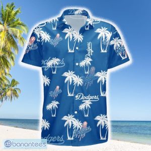 Los Angeles Dodgers Palm Tree Pattern Hawaiian Shirt For Men And Women Gift Beach Holiday - Los Angeles Dodgers Palm Tree Pattern Hawaiian Shirt_2