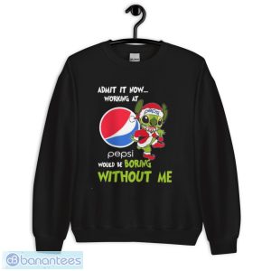 Santa Stitch Admit It Now Working At Pepsi Would Be Boring Without Me Christmas Shirt - Unisex Crewneck Sweatshirt