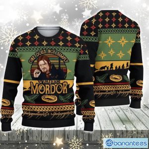 Lotr Middle Earth Mordor Fun Run Ugly Sweater Christmas Christmas Gift For Men And Women Party Holiday Product Photo 1