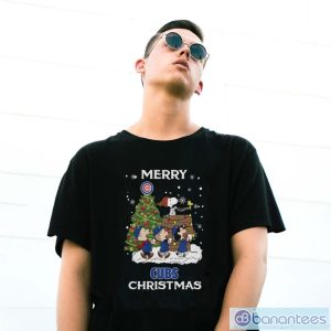 Chicago Cubs Snoopy Family Christmas Shirt - G500 Gildan T-Shirt