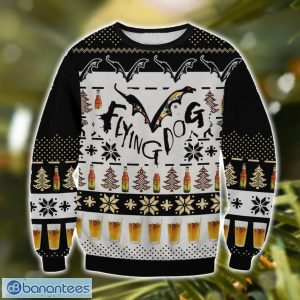Flying Dog 3D Ugly Christmas Sweater Christmas Gift Product Photo 1