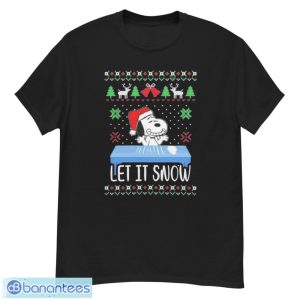 Snoopy Hat Santa Let It Snow Ugly Christmas Sweatshirt - G500 Men’s Classic T-Shirt