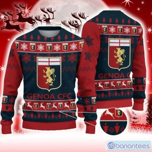 Genoa CFC Red Gathering 3D Sweater All Over Printed For Men And