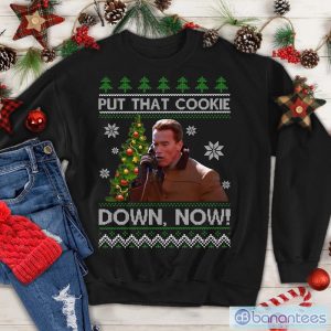 Put That Cookie Down Now Shirt, Howard Langston Jingle Bell Sweatshirt Product Photo 1