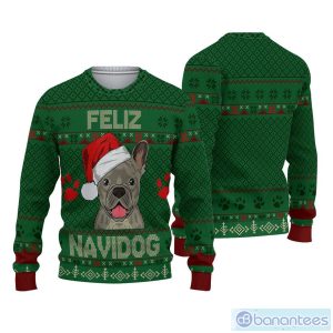 French Bulldog Feliz Navidog Ugly Sweater Christmas Christmas Gift For Men And Women Party Holiday Product Photo 1